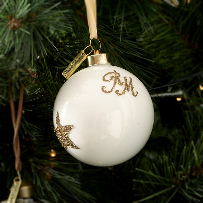 RM Christmas Star Ornament white Dia 8